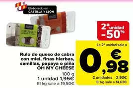 Oh My Cheese - Rulo De Queso De Cabra Con Miel