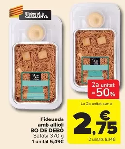 Bo De Debò - Fideuada Amb Allioli