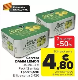 Damm - Lemon Cervesa