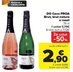 Proa - DO Cava Brut, Brut Nature O Rosat