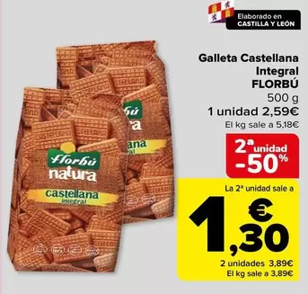 Florbu - Galleta Castellana Integral