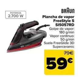 Braun - Plancha De Vapor FreeStyle 5 SI5057RD
