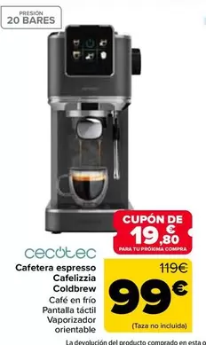 Cecotec - Cafetera Aspereso Cafetenza Colbrew