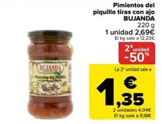 Bujanda - Pimientos Del Piquillo Tiras Con Ajo