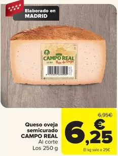 Campo Real - Queso Oveja Semicurado