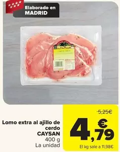 Caysan - Lomo Extra Al Ajillo De Cerdo