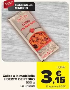 Liberto De Pedro - Callos A La Madrileña