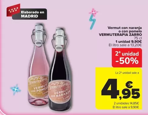 Vermuterapia Zarro - Vermut Con Naranja O Con Pomelo