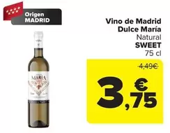 Dulce María - Vino De Madrid Sweet