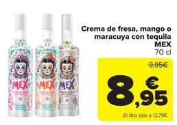 Mex - Crema De Fresa, Mango O Maracuya Con Tequila