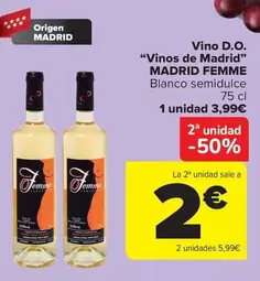 Madrid Femme - Vino D.O. "Vinos De Madrid"