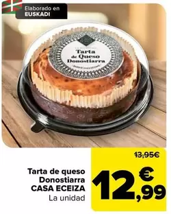 Casa Eceiza - Tarta De Queso Donostiarra