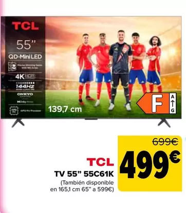 TCL - Tv 55" 55C61K