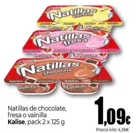 Kalise - Natillas De Chocolate Fresa O Vainilla