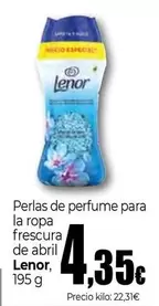lenor - Perlas De Perfume Para La Ropa Frescura De Abril
