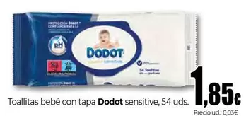 Dodot - Toallitas Bebé Con Tapa Sensitive