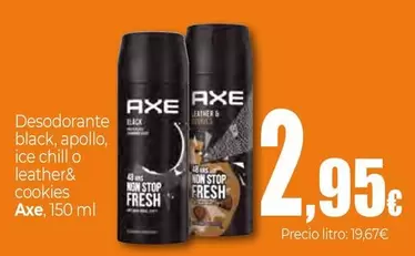 Axe - Desodorante Black, Apollo, Ice Chill O Leather & Cookies