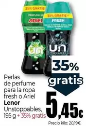 lenor - Perlas De Perfume Para La Ropa Fresh O Ariel Unstoppables