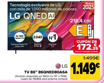 LG - Tv 86" 86QNED806A