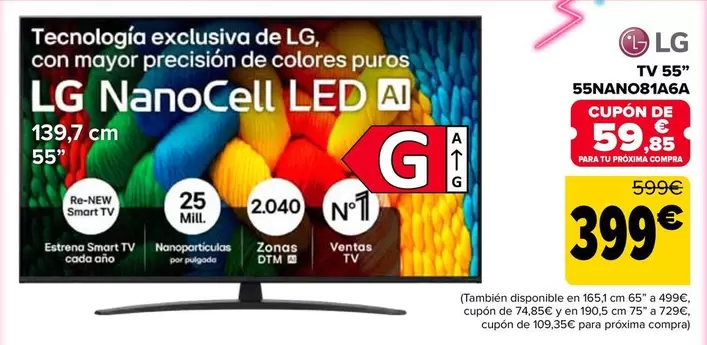 LG - Tv 55" 55nano81a6a