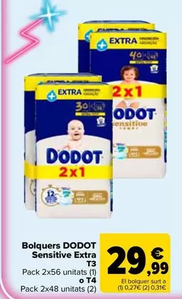 Dodot - Panales Sensitive Extra