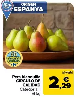 Circulo De Calidad - Pera Blanquilla
