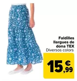 TEX - Falda Larga Mujer