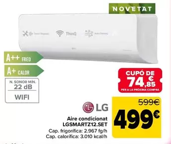 LG - Aire Acondicionado LGSMARTZ12SET