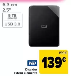 WD - Disco Duro Externo Elements