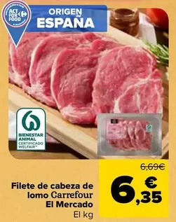 Carrefour El Mercado - Filete De Cabeza De Lomo 