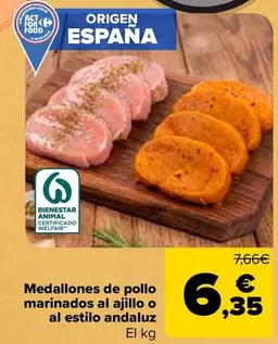 Medallones De Pollo Marinados Al Ajillo O Al Estilo Andaluz
