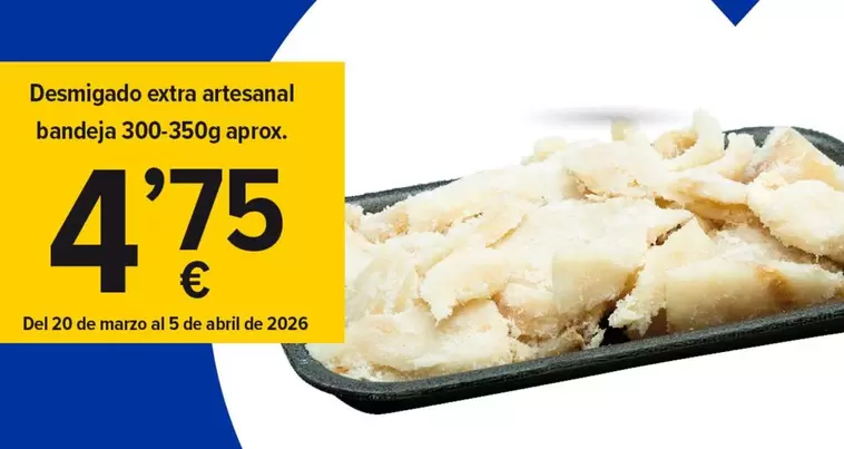 Abril - Desmigado Extra Artesanal Bandeja
