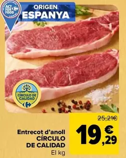 Círculo De Calidad - Entrecot De Añojo