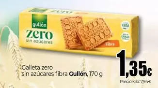 Gullón - Galleta Zero Sin Azucares Fibra