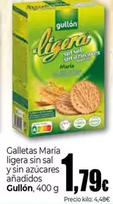 Gullón - Galletas Maria Ligera Sin Sal Y Sin Azucares Anadidos