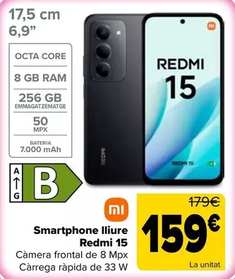 Xiaomi - Smartphone Libre Redmi 15