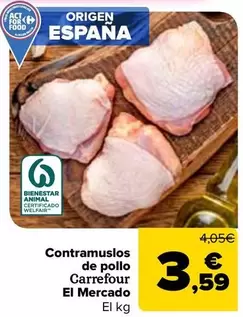 Carrefour El Mercado - Contramuslos  De Pollo