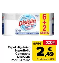 Disiclin - Papel Higiénico superRollo Compacto 