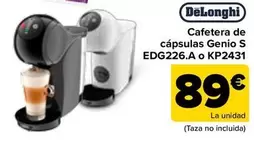 DeLonghi - Cafetera De Capsulas Genio S EDG226A O KP2431