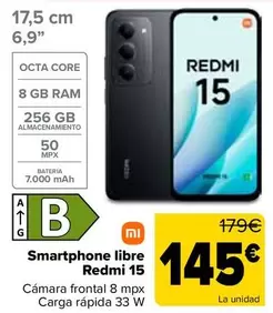 Xiaomi - Smartphone Libre Redmi 15