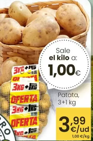 Patata, 3 + 1 Kg
