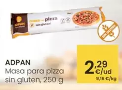 Adpan - Masa Para Pizza Sin Gluten