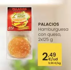 Palacios - Hamburguesa Con Queso, 2 X 125 G