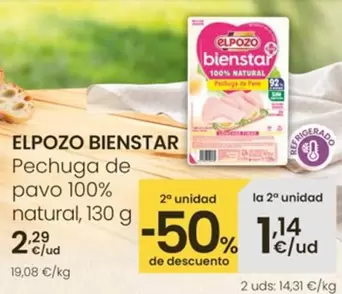 El Pozo - Bienstar Pechuga De Pavo 100% Natural