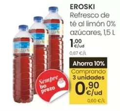 Eroski - Refresco De Te Al Limon 0% Azucares