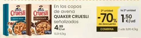 Quaker - Cruesli En Los Copos De Avena 