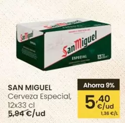 San Miguel - Cerveza Especial, 12 X 33 Cl