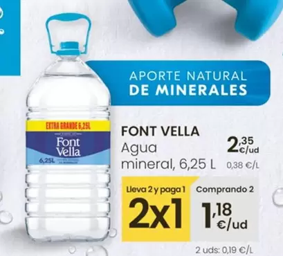 Font Vella - Agua Mineral, 6,25 L