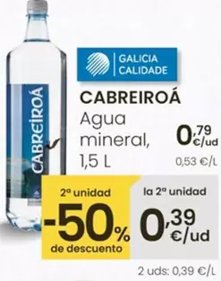 Cabreiroa - Agua Mineral, 1,5 L