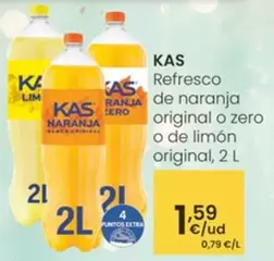 Kas - Refresco De Naranja Original O Zero O De Limon Original